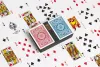 Kem Arrow Playing Cards: Poker Size Red & Blue Regular Index 2-Deck Set